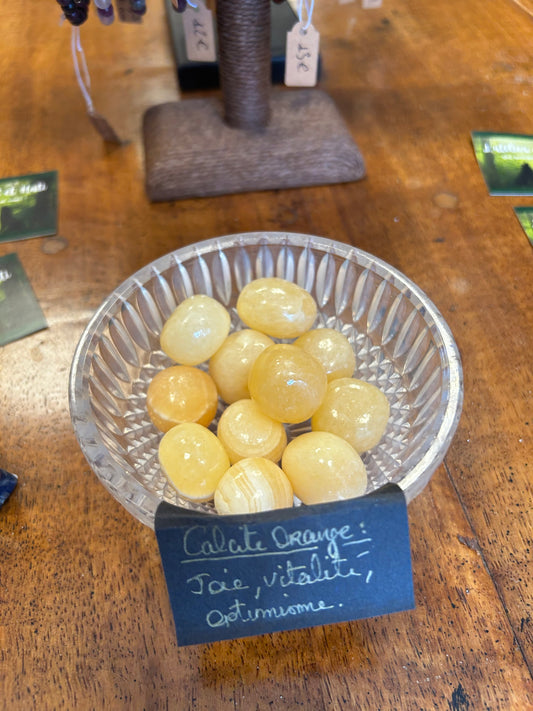 Petite pierre calcite orange