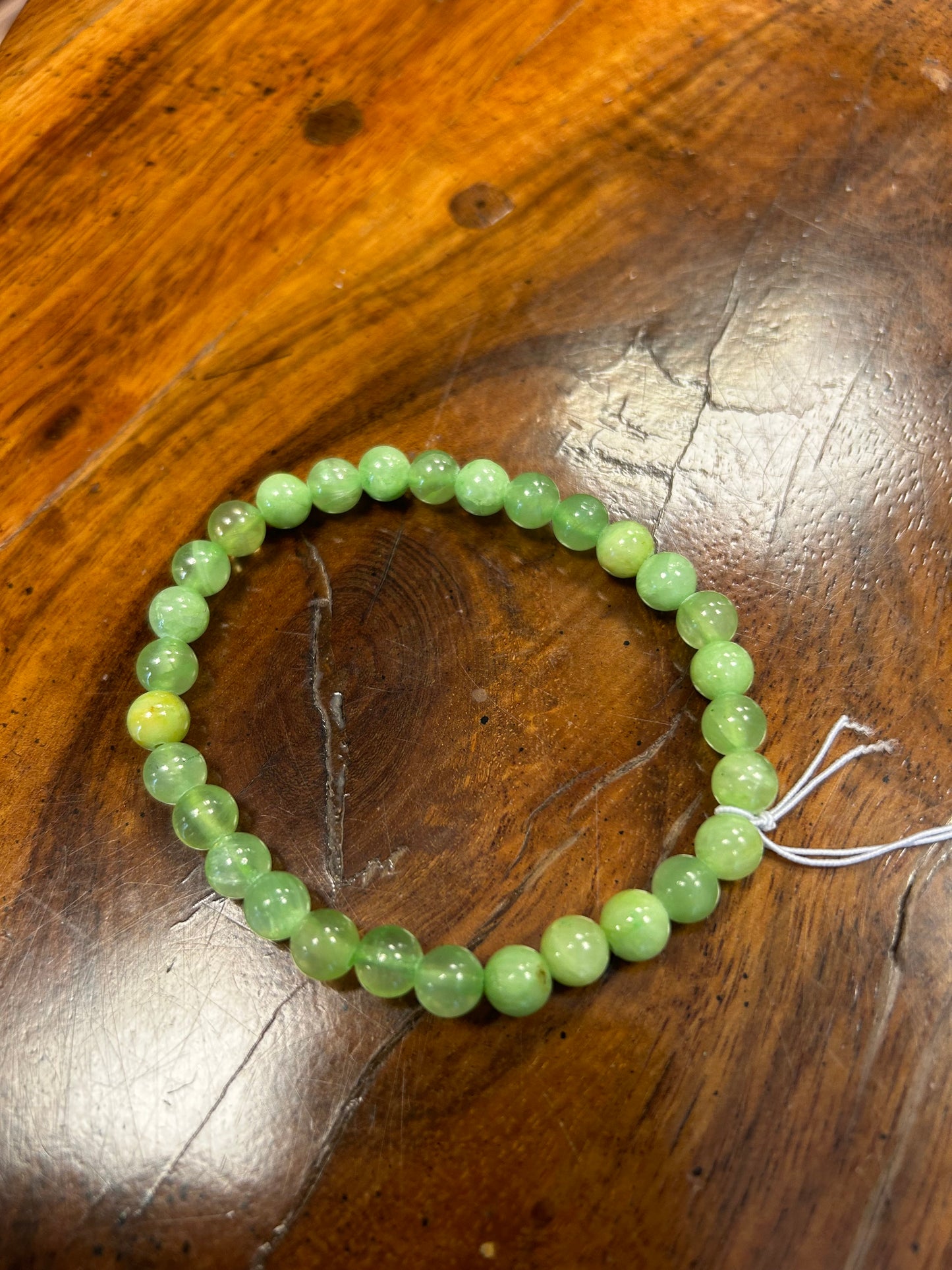 Bracelet calcite verte