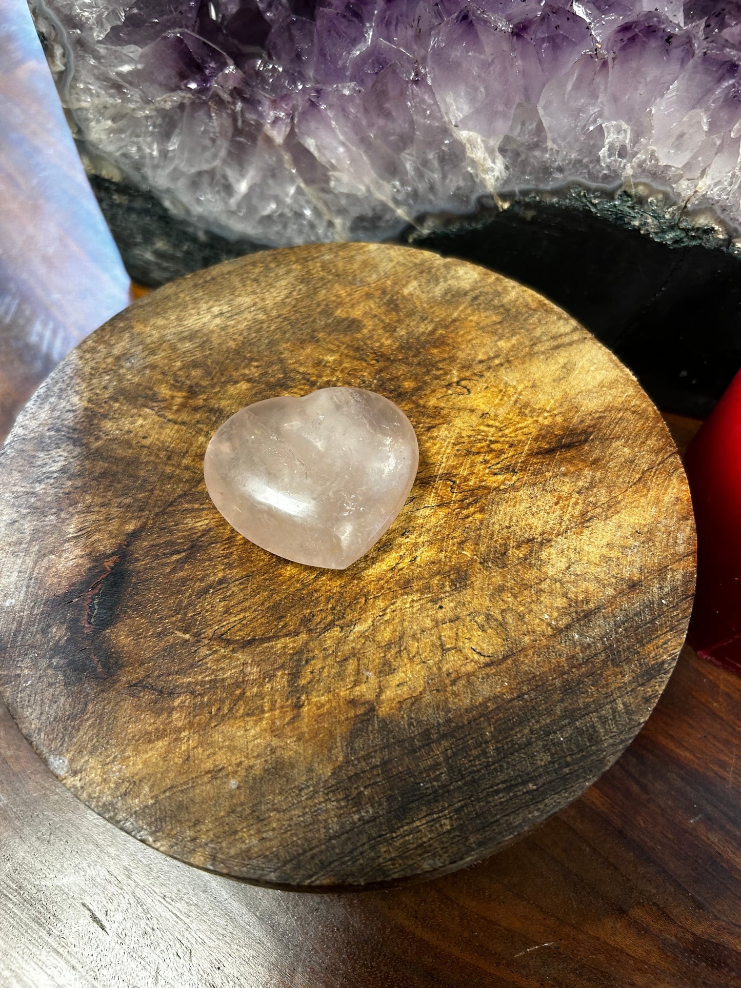 Cœur quartz rose