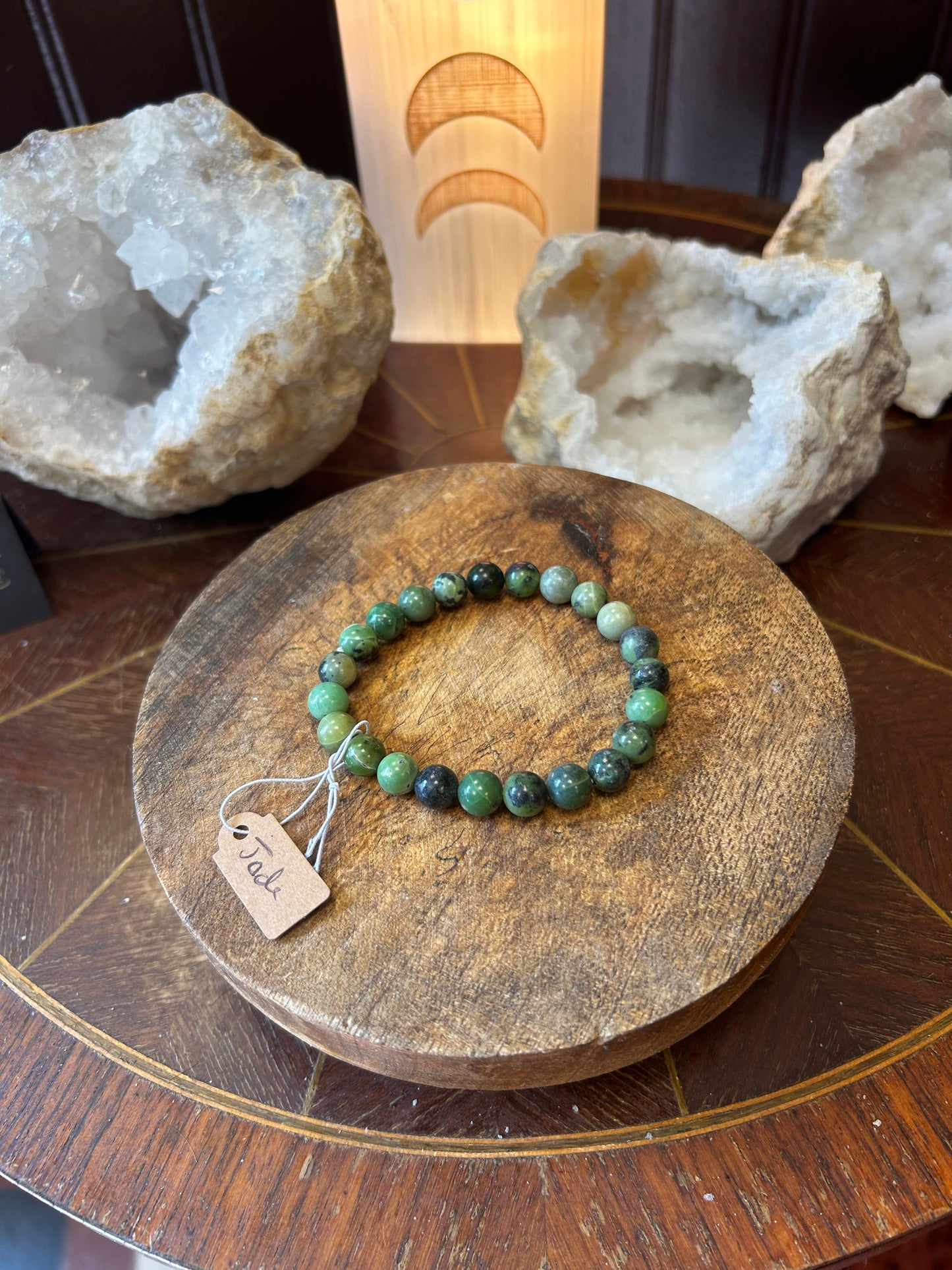 Bracelet jade néphrite 8mm