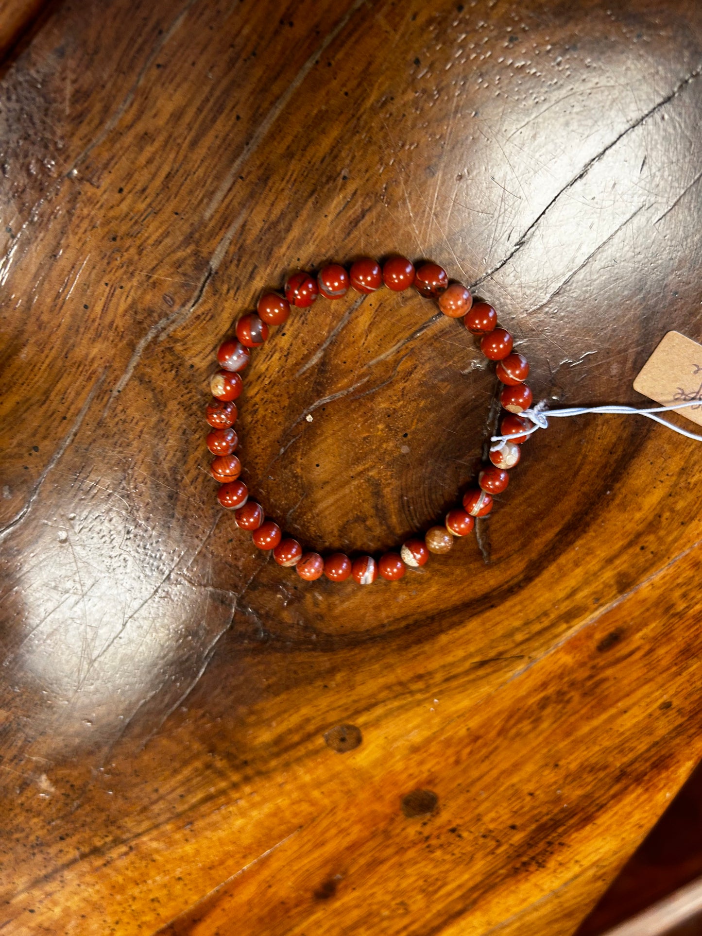 Bracelet jaspe rouge