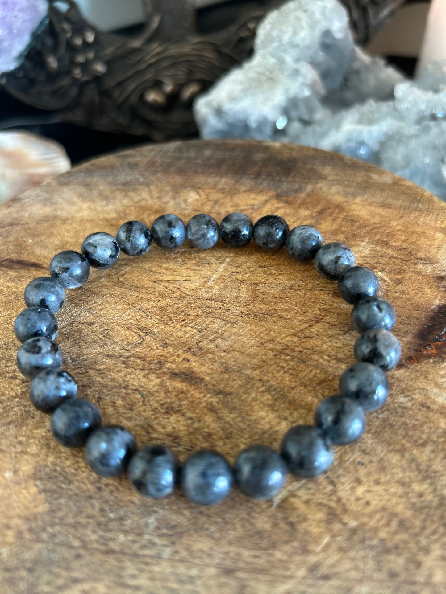 Bracelet homme larvikite