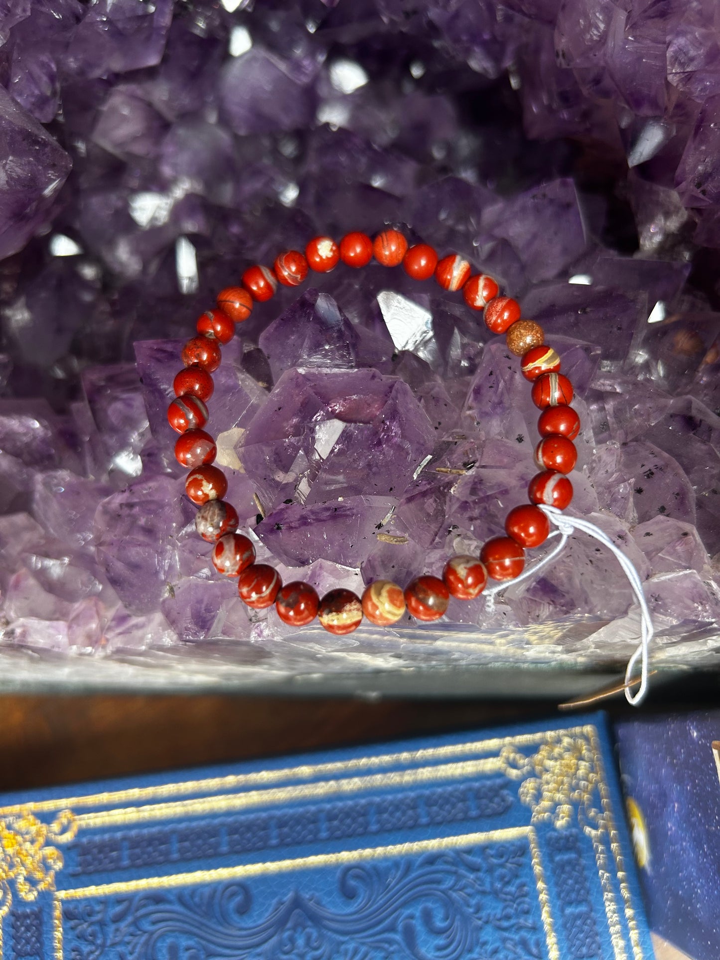 Bracelet jaspe rouge