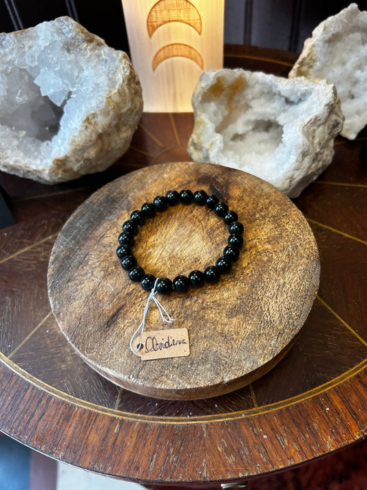 Bracelet obsidienne 8mm