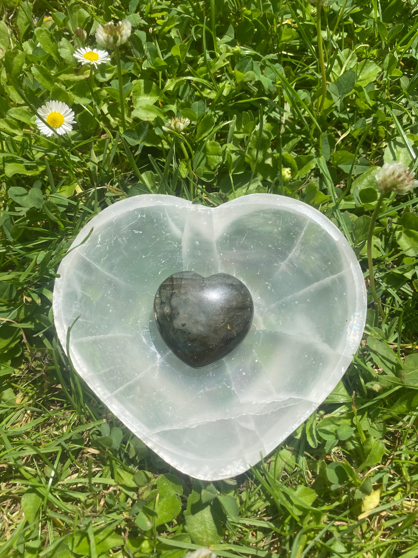 Cœur en labradorite