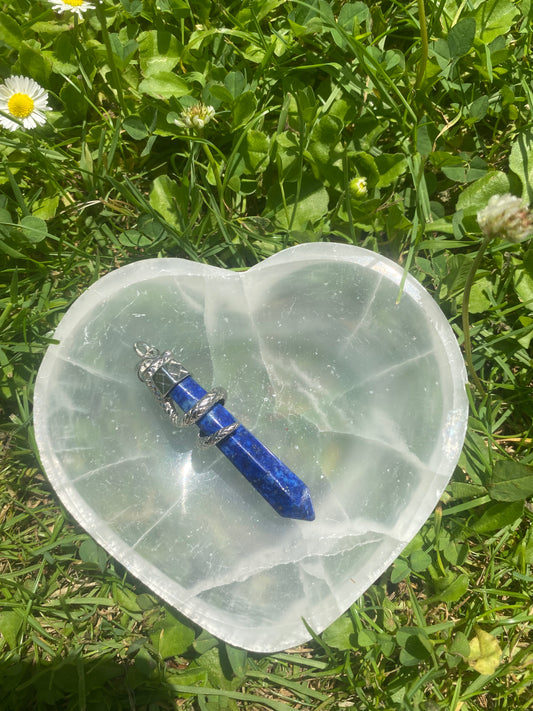 Pendentif serpent lapis-lazuli